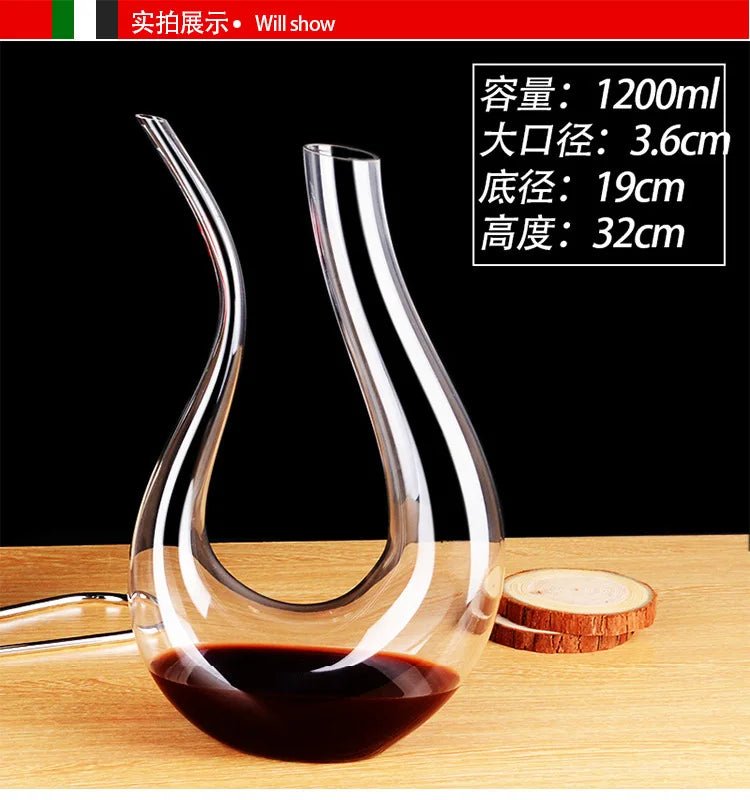 Crystal wine decanter glass Creative wine pot dispenser